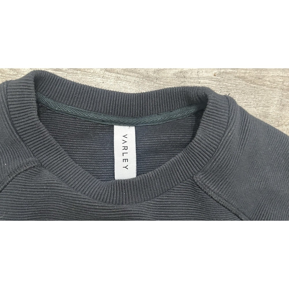Varley Black‎ Ribbed Vine Athleisure Pullover Shirt Sweatshirt Zippers Sides XS - Picture 6 of 6